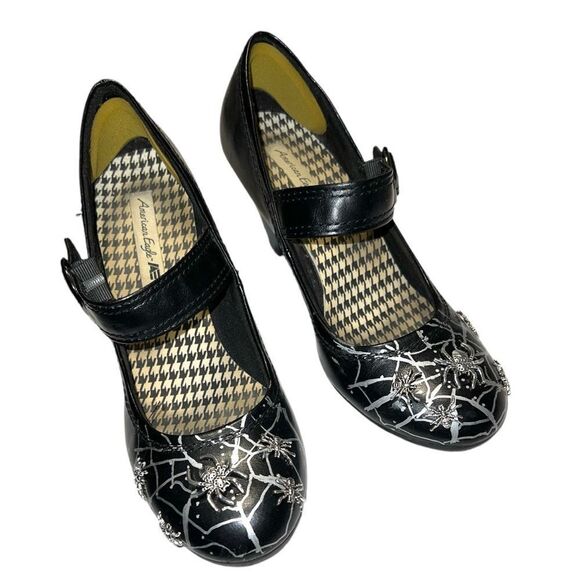 American Eagle Outfitters Shoes - American Eagle black pumps re vamped for Halloween!